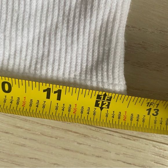 Talentless CROP MODAL TANK white ribbed M medium - Picture 11 of 14